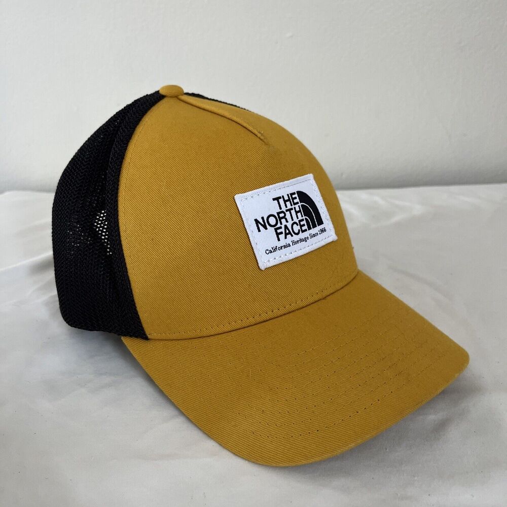 RARE The North Face KEEP IT PATCHED Mustard Trucker Hat, Adjustable- One Size - Picture 2 of 5